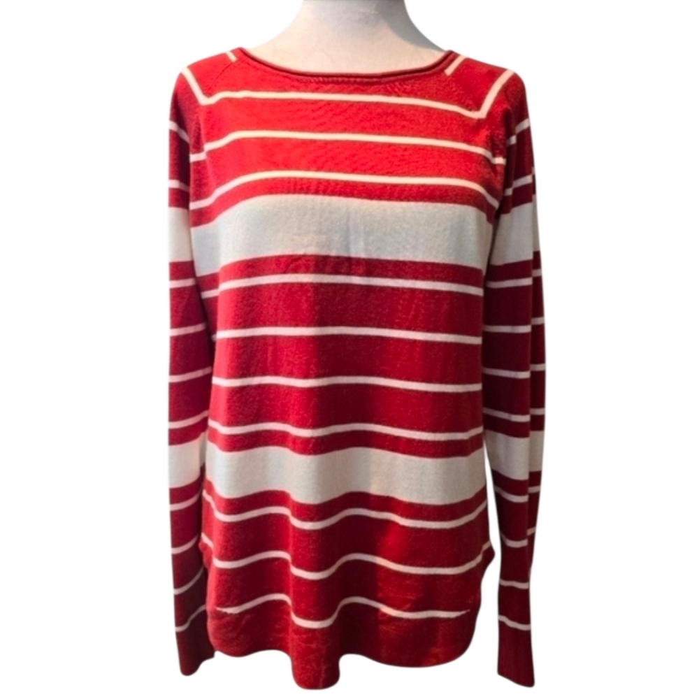 Pink Clover‎ Valencia Long Sleeve Striped Sweater Size Medium